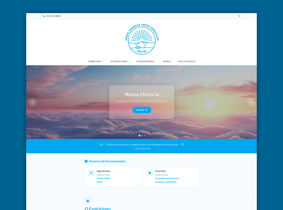 Uni�o Esp�rita Irm�o H�rculesWebsites